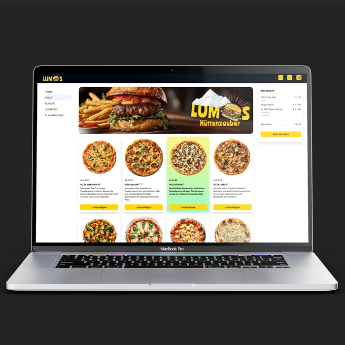 Modernes Pizza Lieferdienst Design