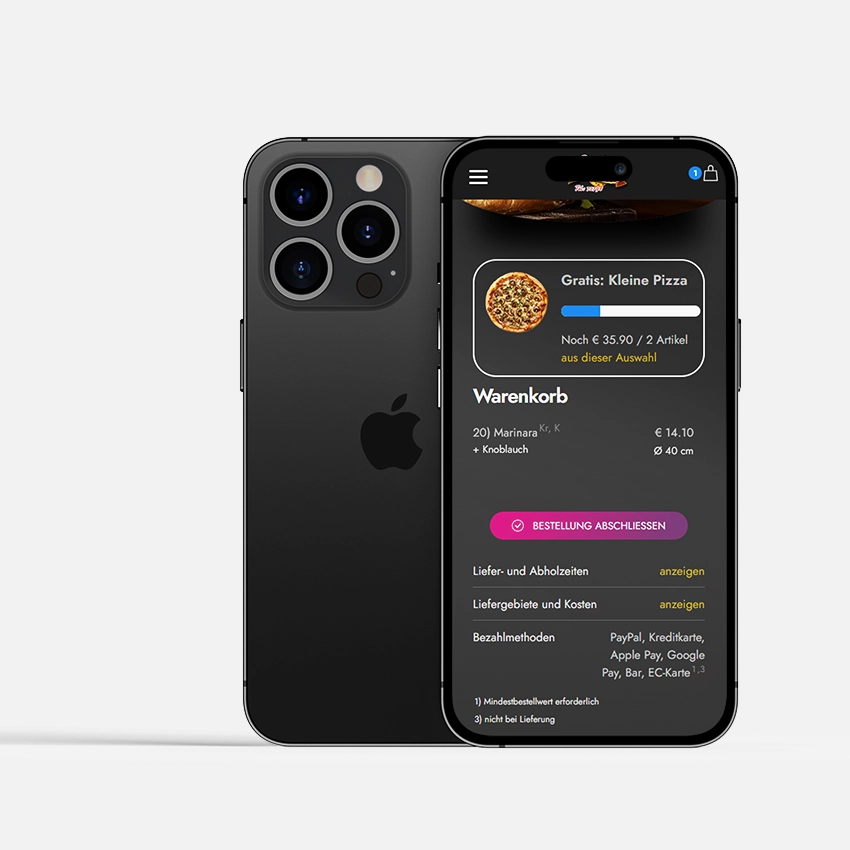 Biete deinen Lieferdienst Kunden ein Geschenk im Warenkorb