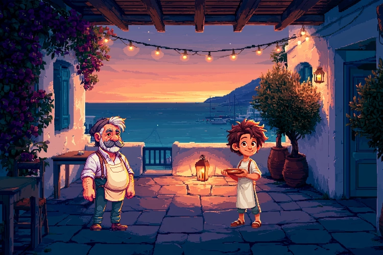 Verschiedene Küchen-Varianten des Arcade-Spiels